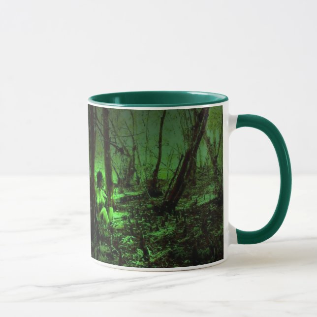 wood elf avatar ceramic mug (Right)