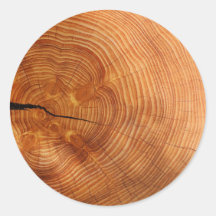 Wood Envelope Seal Stickers