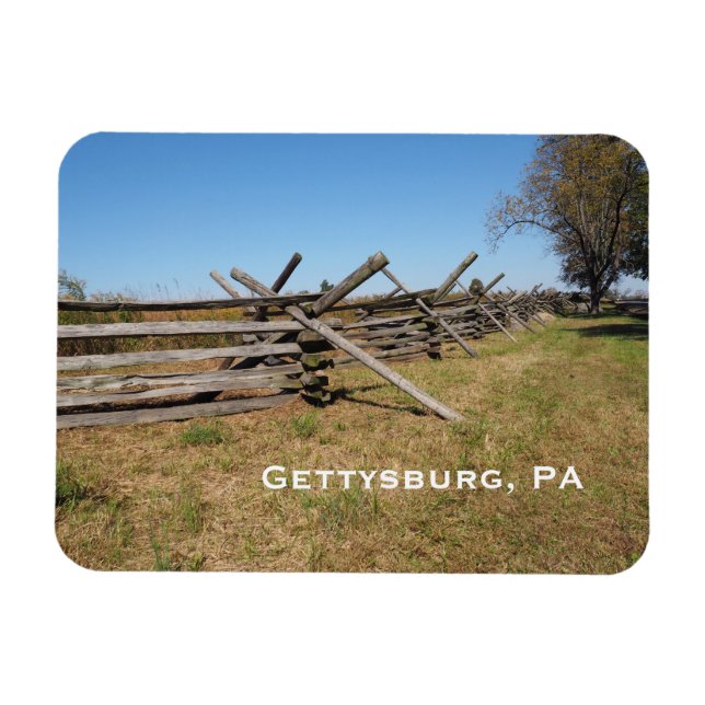 wood fence in Gettysburg PA Magnet (Horizontal)