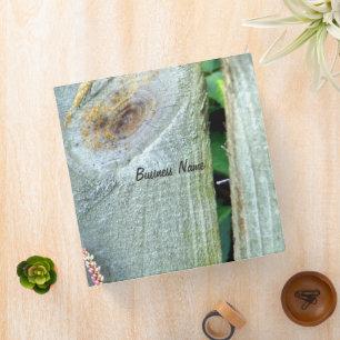 Wood Fence Pink Wildflower Binder