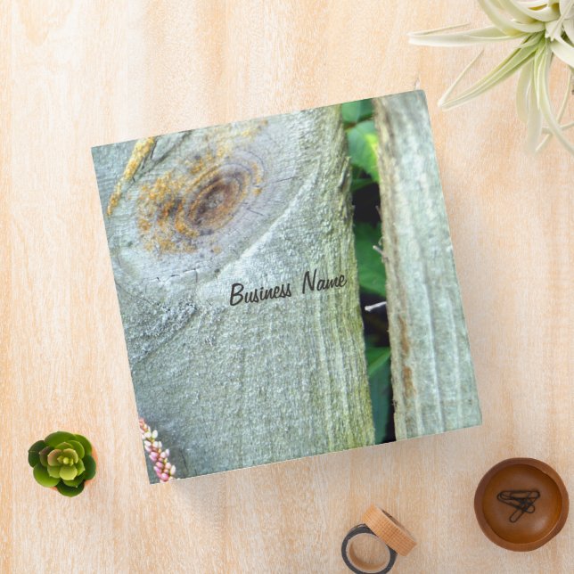 Wood Fence Pink Wildflower Binder (In Situ)