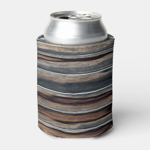 Wood Fence Texture Cool Unique Can Cooler