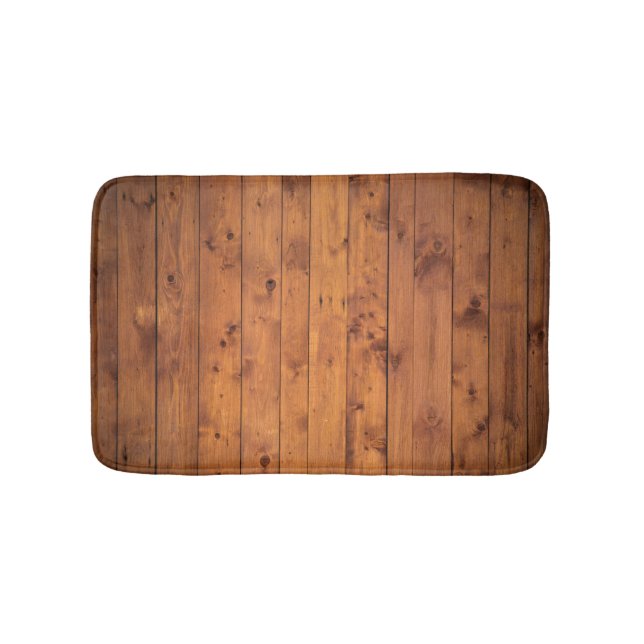 Wood Floor Boards Bath Mat (Front)