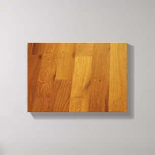 Wood floor canvas print