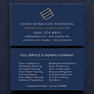 Wood Flooring Business Card
