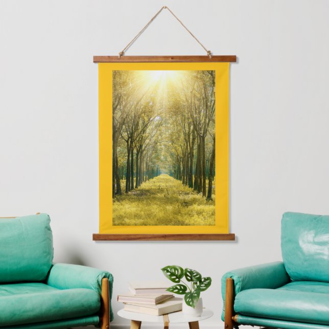 Wood Frame Wall Tapestry (Living Room)