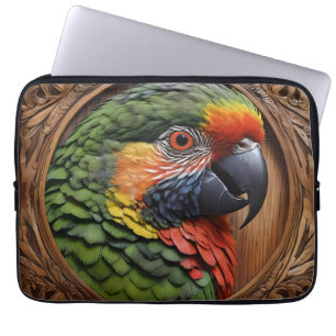 Wood Framed Australian Rainbow Lorikeet, Laptop Sleeve