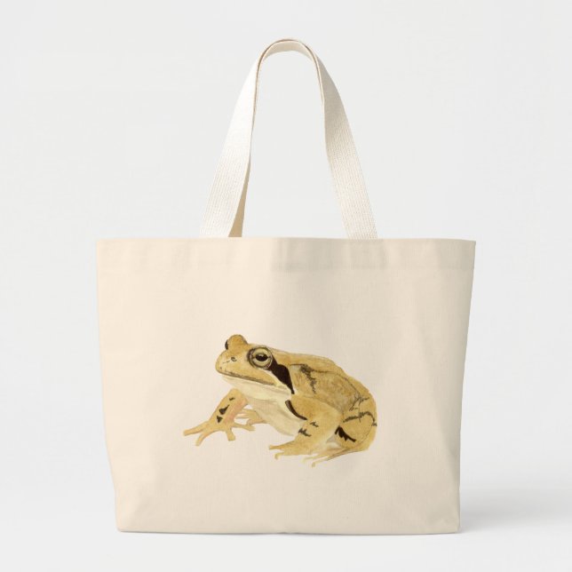 Wood Frog Large Tote Bag (Front)