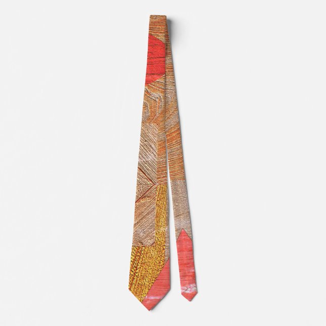 Wood - geometric shapes  - Father’s day Tie (Front)