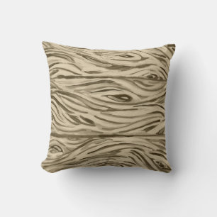 Wood Grain Board from French Oak Wine throw pillow