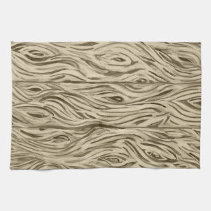 wood grain board planks kitchen towel
