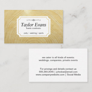 Wood Grain Business Card