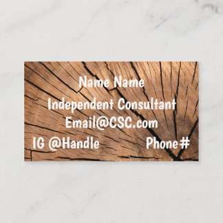 Wood Grain Business Card two-sided Woodwork