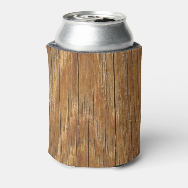 Wood Grain Can or Bottle Cooler (Can Back)