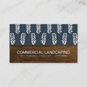 Wood Grain Flowers Botanical Flower Pattern Business Card