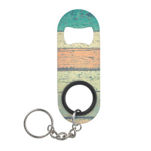 Wood Grain Keychain Bottle Opener