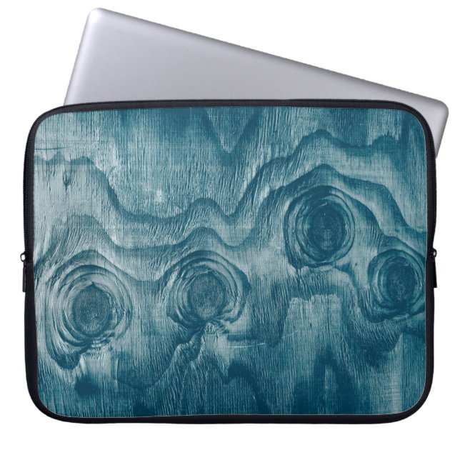 Wood Grain Knot Texture Laptop Sleeve (Front)