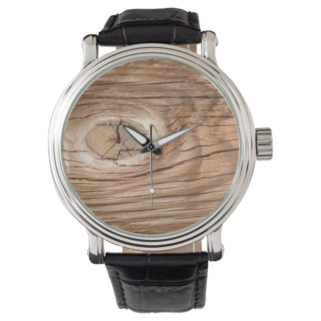 Wood Grain Knothole Watch (Front)