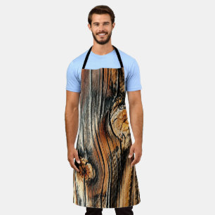 Wood Grain Pattern Apron