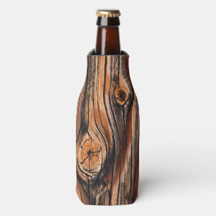 Wood Grain Pattern Bottle Cooler