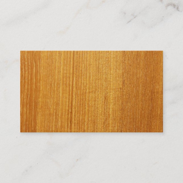 Wood Grain Pattern Business Card (Front)