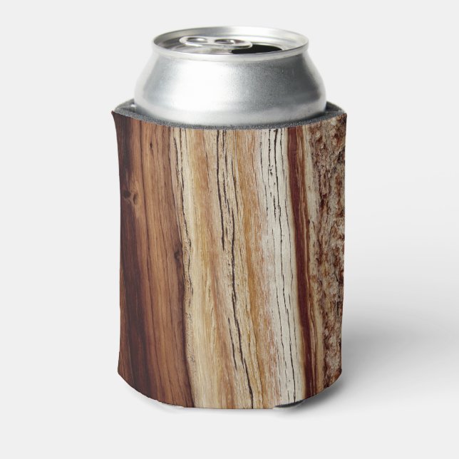 Wood Grain Pattern Can Cooler (Can Back)
