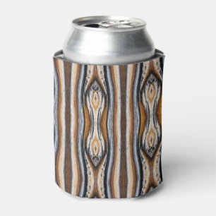 Wood Grain Pattern Can Cooler