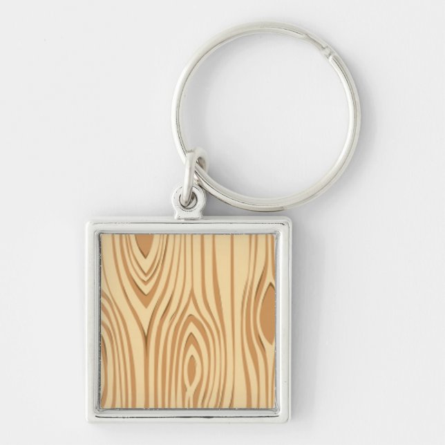 WOOD GRAIN PATTERN KEYCHAIN (Front)