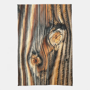 Wood Grain Pattern Kitchen Towel