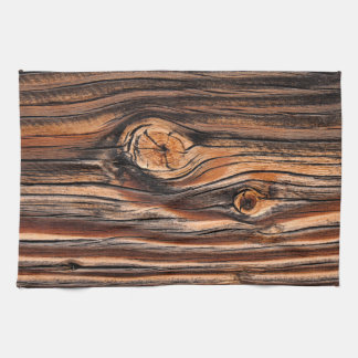 Wood Grain Pattern Kitchen Towel