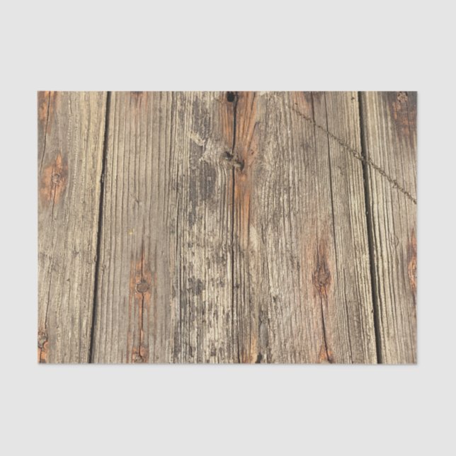 WOOD GRAIN PATTERN PHOTO TISSUE PAPER (Front)