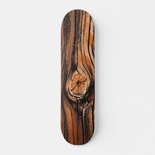 Wood Grain Pattern Skateboard (Front)