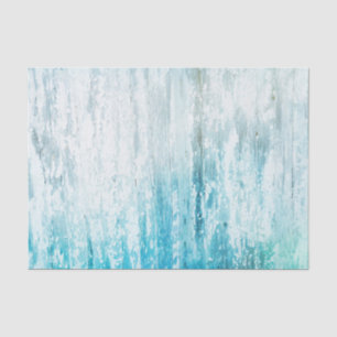 Wood Grain Teal White Rustic Texture Decoupage Tissue Paper