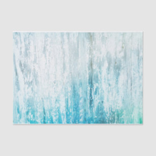 Wood Grain Teal White Rustic Texture Decoupage Tissue Paper