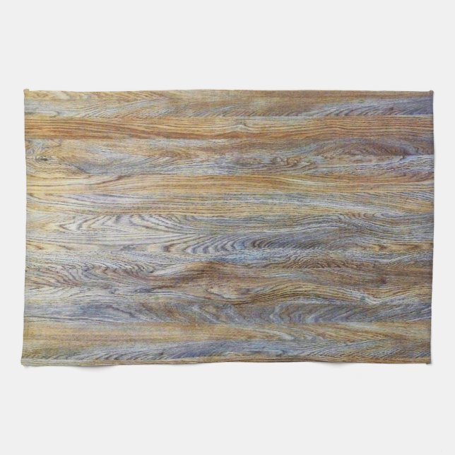 Wood Grain Texture #3 Kitchen Towel (Horizontal)