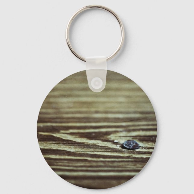 Wood Grain Texture by Shirley Taylor Keychain (Front)