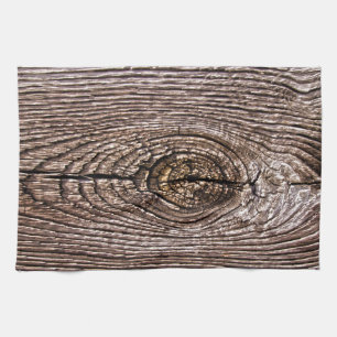 Wood Grain Texture Kitchen Towel