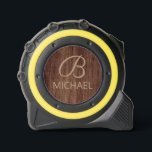 Wood Grain Timber With Monogram Personalized Name 1<br><div class="desc">Wood Grain Timber With Monogram Personalized Name Tape Measure features a piece of rustic timber with a monogram and personalized name. Perfect as a personalized gift for birthday,  Christmas,  holidays,  Father's Day and more. Designed by Evco Studio www.zazzle.com/store/evcostudio</div>