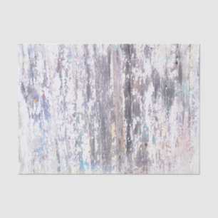 Wood Grain White Purple Rustic Country Texture Tissue Paper