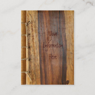 Wood Grained Business Card