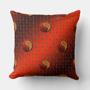 Wood Horse Throw Pillow