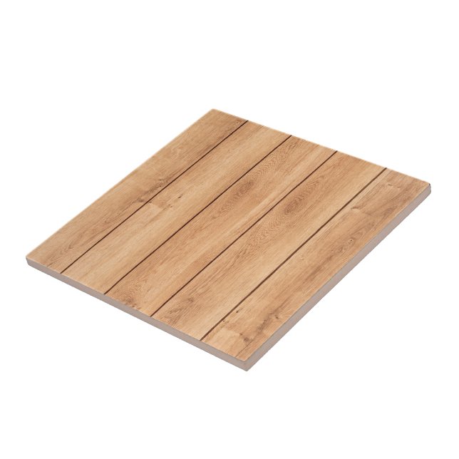 Wood illustration light Brown Floor Tile (Side)