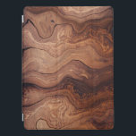 Wood In Motion Pattern Rustic Classy Masculine iPad Pro Cover<br><div class="desc">This design brings a rustic look to a classy smooth piece of natures wooden art.</div>
