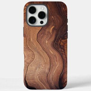 Wood In Motion Pattern Rustic Classy Stylish iPhone 16 Pro Max Case