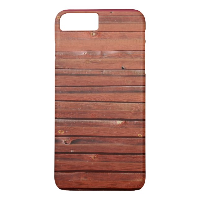 Wood in typical Swedish red Case-Mate iPhone Case (Back)