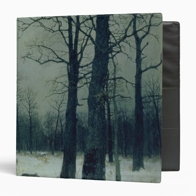 Wood in Winter, 1885 Binder (Front/Inside)