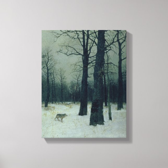 Wood in Winter, 1885 Canvas Print (Front)