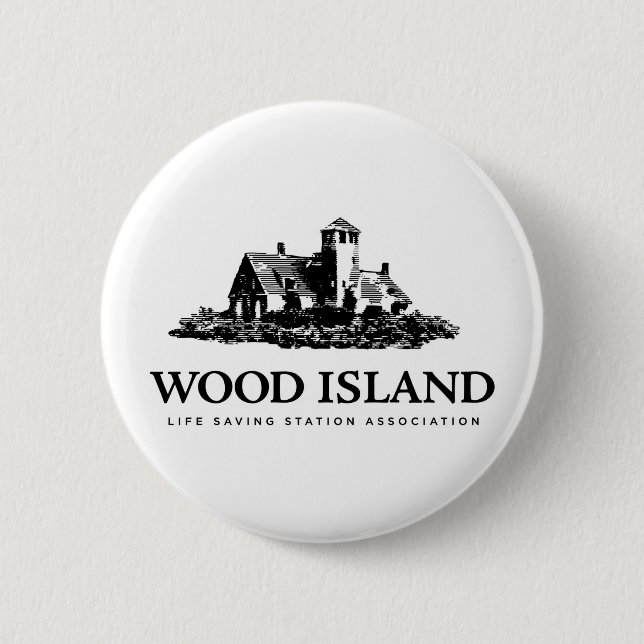 Wood Island Life Saving Station Assoc 2 Inch Round Button (Front)