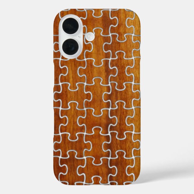 Wood like Puzzle pattern Case-Mate iPhone Case (Back)