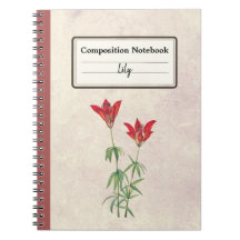 Wood Lily Flower Personalized Composition 